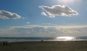 2009年12月21日午後1時33分鎌倉氏由比が浜