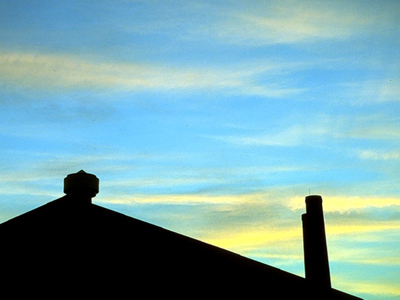 秋の夕空